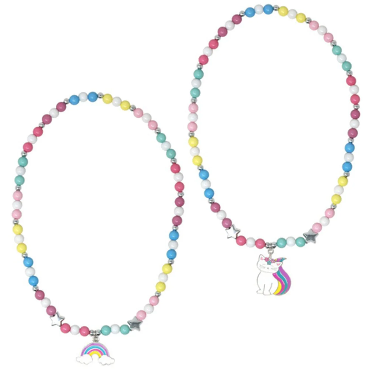 RAINBOW CATICORN BEADED NECKLACE