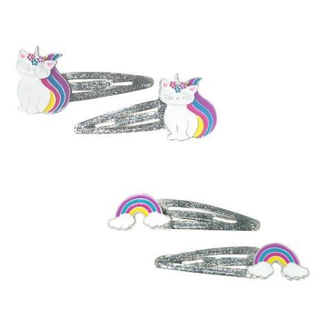 PINK POPPY RAINBOW AND CLOUD SNAPCLIPS