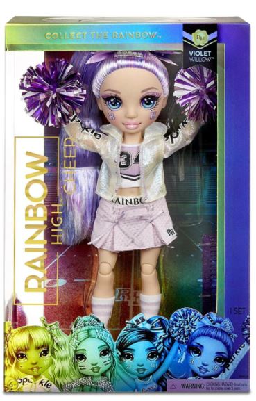 RAINBOW HIGH CHEER DOLLS ASSORTMENT 2 VIOLET WILLOW