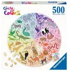 RAVENSBURGER 171729 - CIRCLE OF COLOURS- ANIMALS 500 PIECE PUZZLE