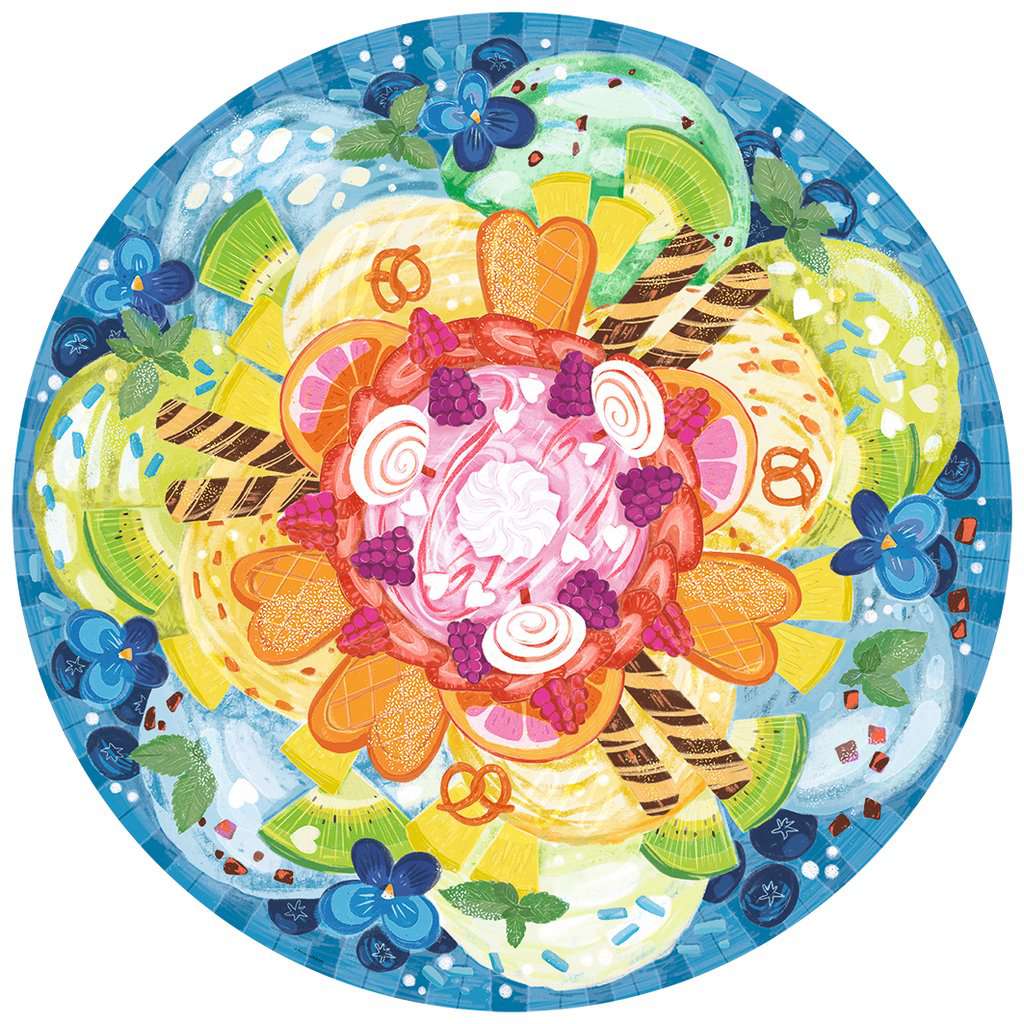 RAVENSBURGER 17348 8 CIRCLE OF COLORS - ICE CREAM 500 PIECE PUZZLE - Image 2