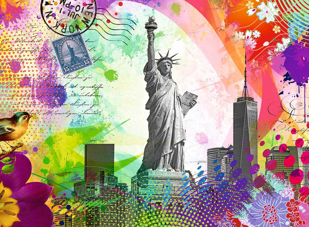 RAVENSBURGER 17379 2 NEW YORK POSTCARD 500 PIECE PUZZLE - Image 2