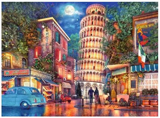 RAVENSBURGER 173808 EVENING IN PISA - 500 PIECE PUZZLE - Image 2