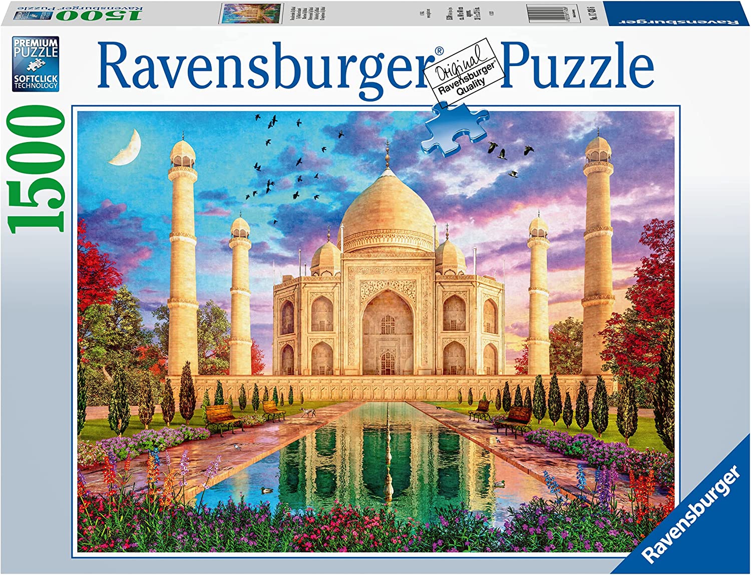 RAVENSBURGER 17438 6 ENCHANTING TAJ MAHAL 1500 PIECE PUZZLE