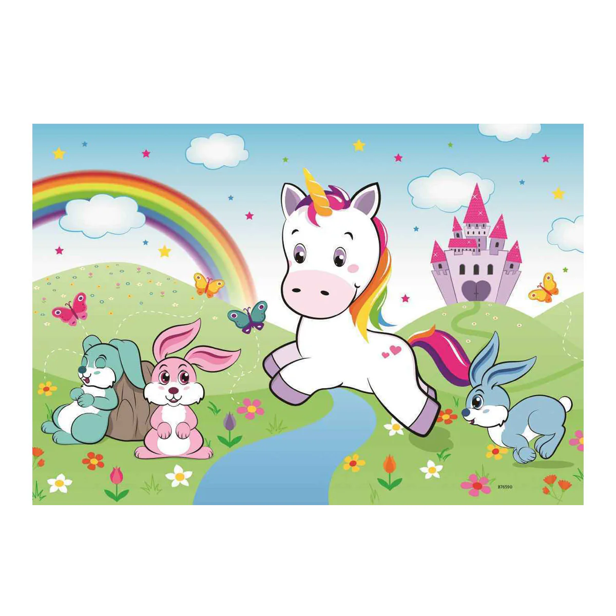 RAVENSBURGER 2 X 24 FAIRYTALE UNICORN UNICORN PUZZLE - Image 2