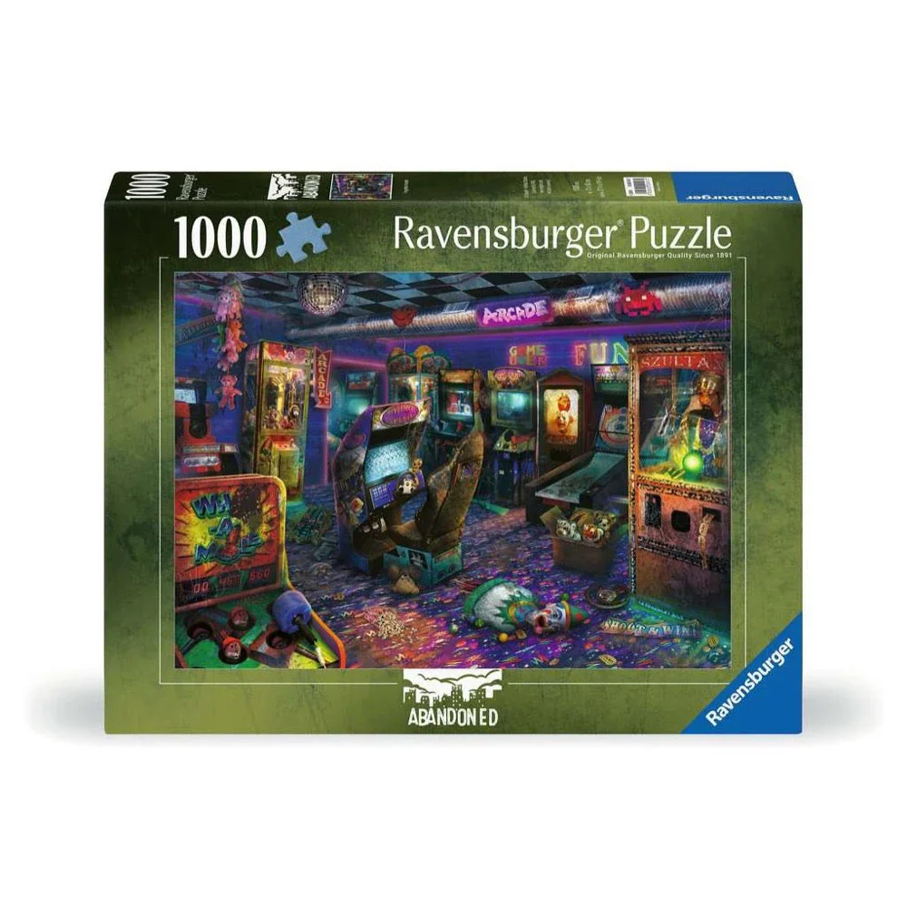 RAVENSBURGER ABANDONED FORGOTTEN ARCADE 1000 PIECE PUZZLE