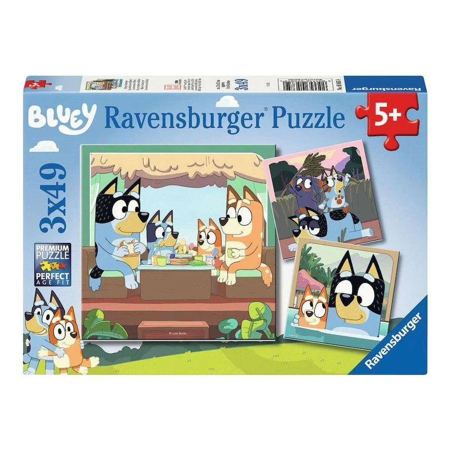 RAVENSBURGER - BLUEYS ADVENTURES 3X49 PIECE PUZZLE