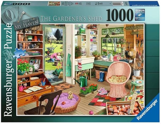 RAVENSBURGER NO 8 MY HAVEN - THE GARDENERS SHED 1000 PIECE PUZZLE