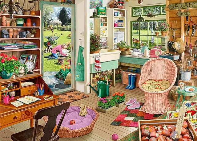 RAVENSBURGER NO 8 MY HAVEN - THE GARDENERS SHED 1000 PIECE PUZZLE - Image 2