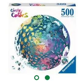 RAVENSBURGER CIRCLE OF COLORS - OCEAN 500 PIECE PUZZLE