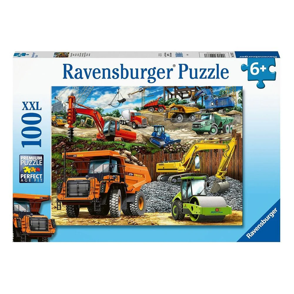 RAVENSBURGER - CONSTRUCTION VEHICLES 100PC