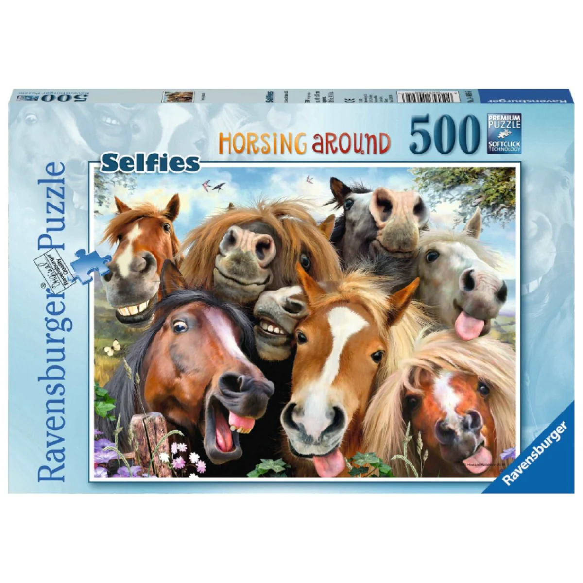 RAVENSBURGER PUZZLE - HORSING AROUND 500 PIECES