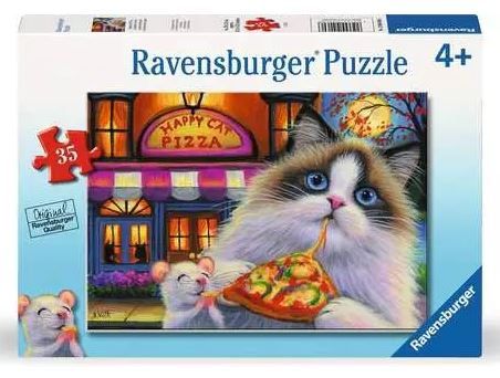 RAVENSBURGER HAPPY CAT PIZZA 35P