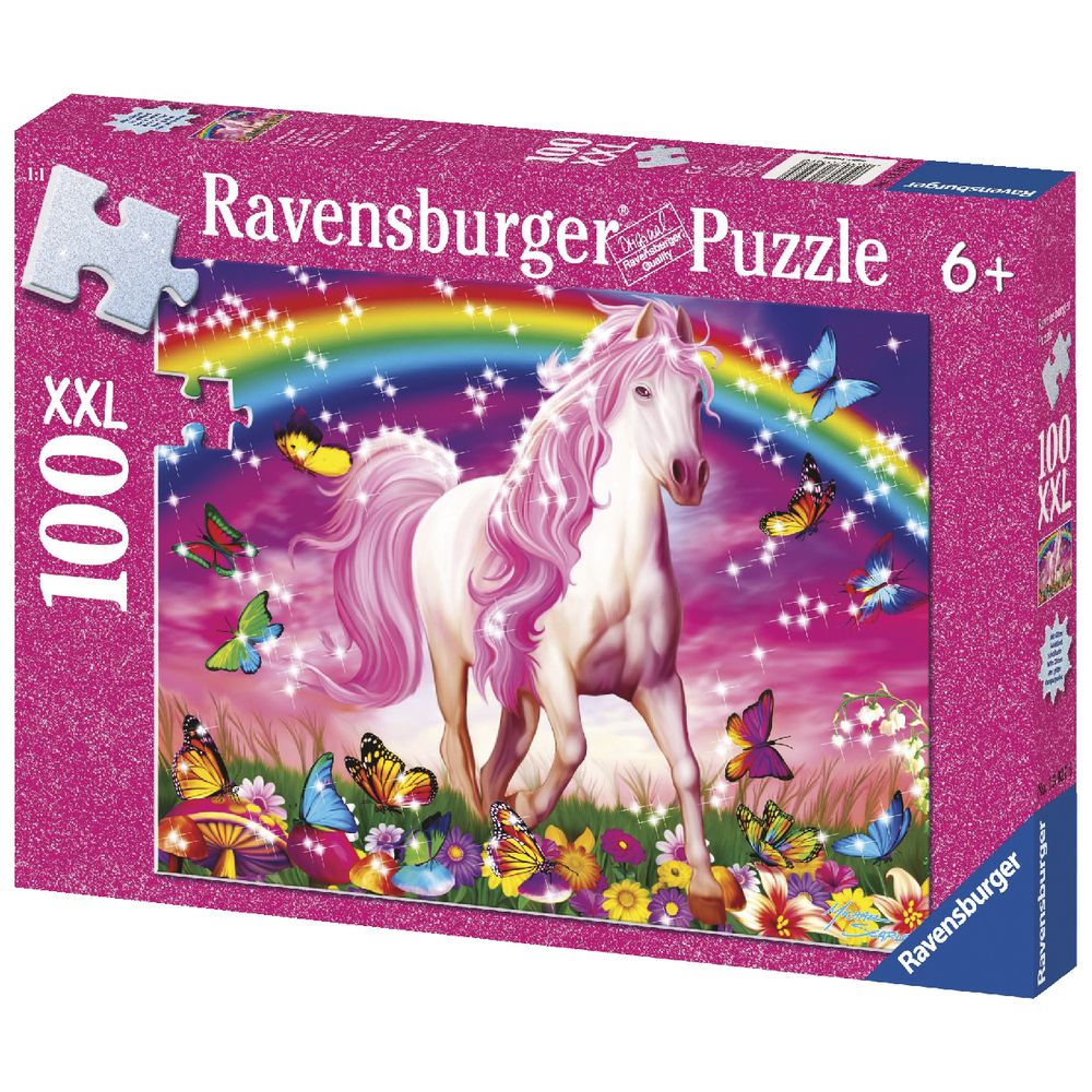 RAVENSBURGER - HORSE DREAM GLITTER PUZZLE 100 PIECE PUZZLE - Image 2