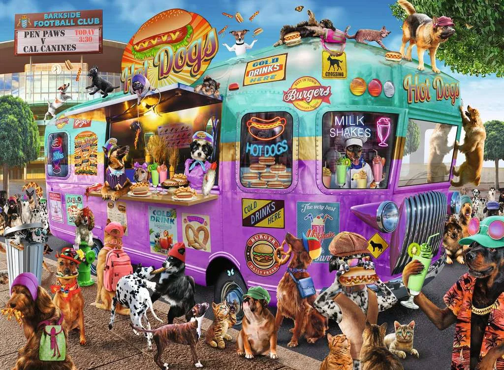 RAVENSBURGER - HOT DIGGITY DOGS 300 PIECE PUZZLE