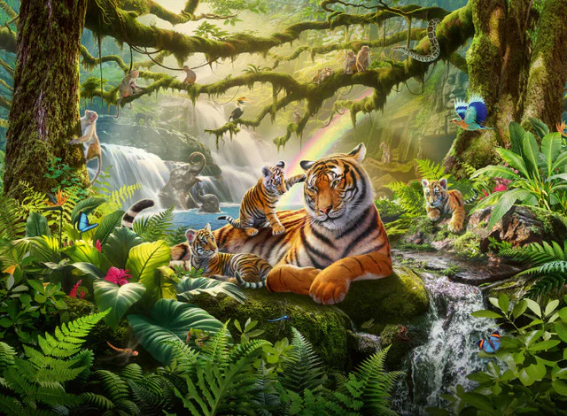 RAVENSBURGER - JUNGLE WILDLIFE WONDERS 300XXL PIECE PUZZLE - Image 2