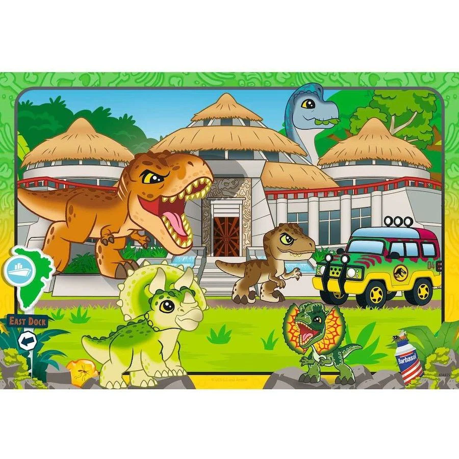 RAVENSBURGER JURASSIC WORLD LIVIN THE WILD LIFE 2X24 PIECE PUZZLE - Image 2