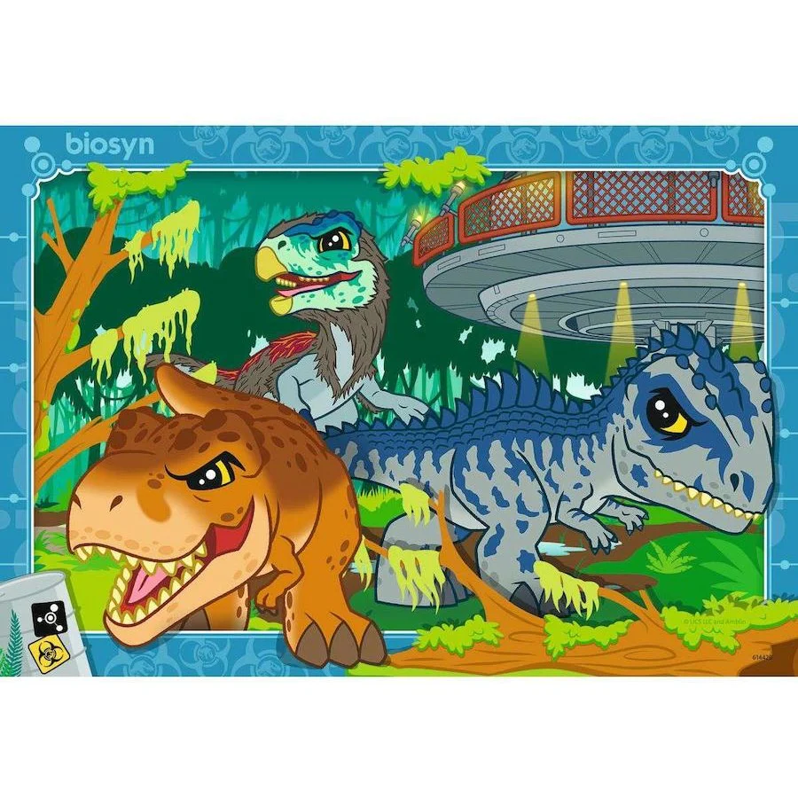 RAVENSBURGER JURASSIC WORLD LIVIN THE WILD LIFE 2X24 PIECE PUZZLE - Image 3