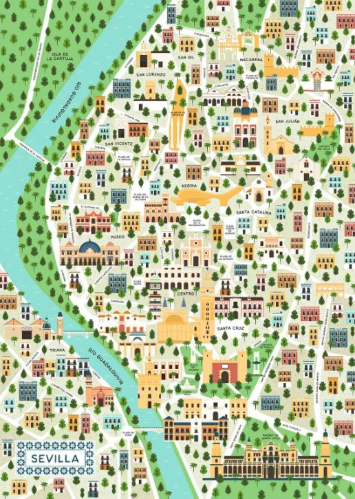 RAVENSBURGER - MAP OF SEVILLE 1000 PIECE PUZZLE - Image 2