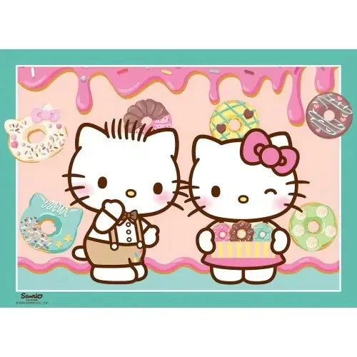 RAVENSBURGER HELLO KITTY BUMPER PUZZLE PACK 4X100 PIECE PUZZLES - Image 5