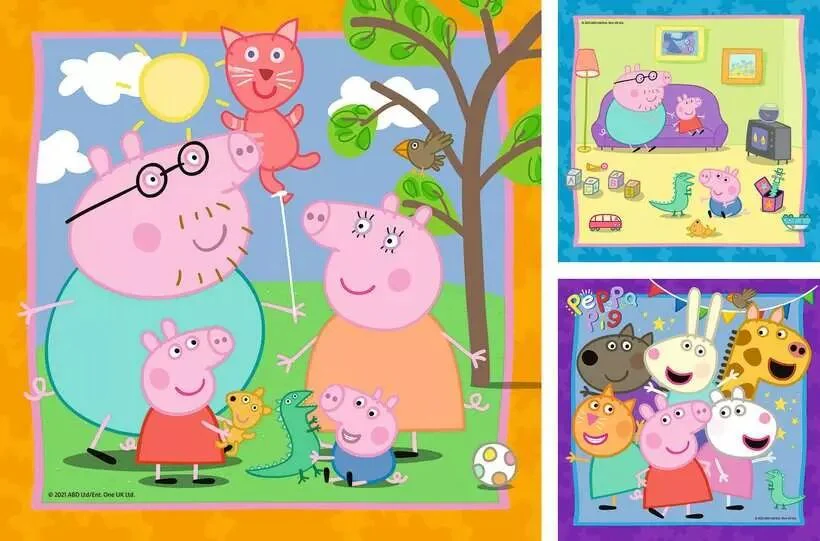 RAVENSBURGER PEPPA'S FAMILY AND FRIENDS 3X49 PC - Image 2