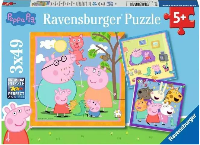 RAVENSBURGER PEPPA'S FAMILY AND FRIENDS 3X49 PC - Image 3