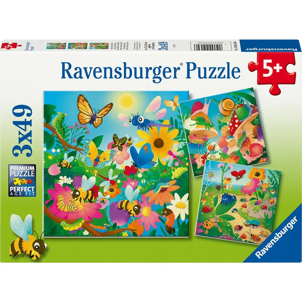 RAVENSBURGER PUZZLE BUGS BUGS BUGS 3X49 PC