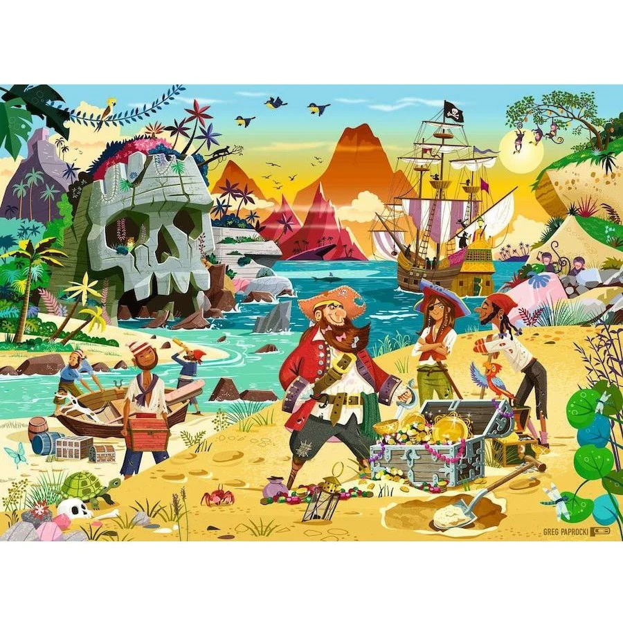 RAVENSBURGER PIRATES TREASURE 100 PIECE PUZZLE - Image 2