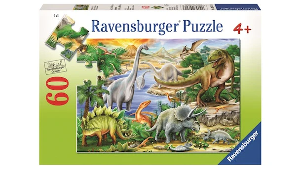 RAVENSBURGER PUZZLE - PREHISTORIC LIFE 60 PIECE