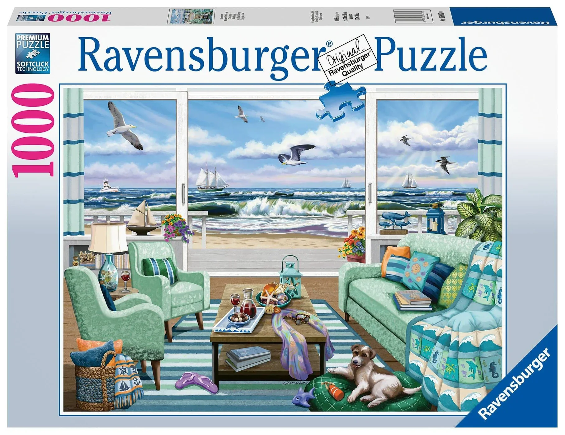 RAVENSBURGER PUZZLE - BEACHFRONT GETAWAY 1000 PIECE