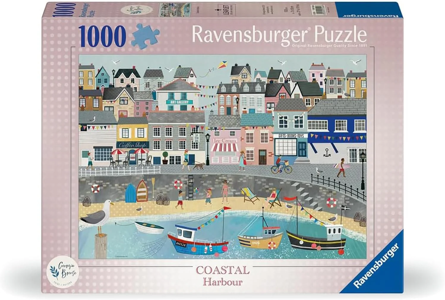 RAVENSBURGER PUZZLE - GEORGIA BREEZE COASTAL HARBOUR 1000PC