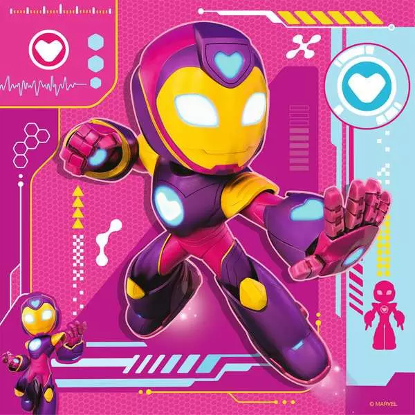 RAVENSBURGER PUZZLE - IRONMAN & HIS AWESOME FRIENDS 3X49P - Image 3