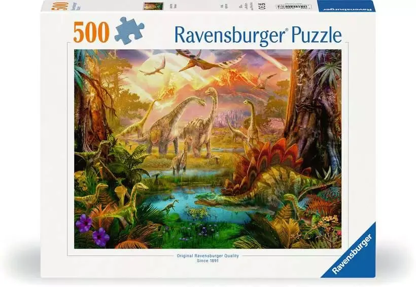 RAVENSBURGER PUZZLE - LAND OF THE DINOSAURS 500 PIECES