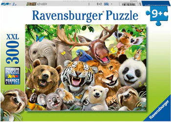 RAVENSBURGER - WILD ANIMAL SELFIE 300 PIECE PUZZLE
