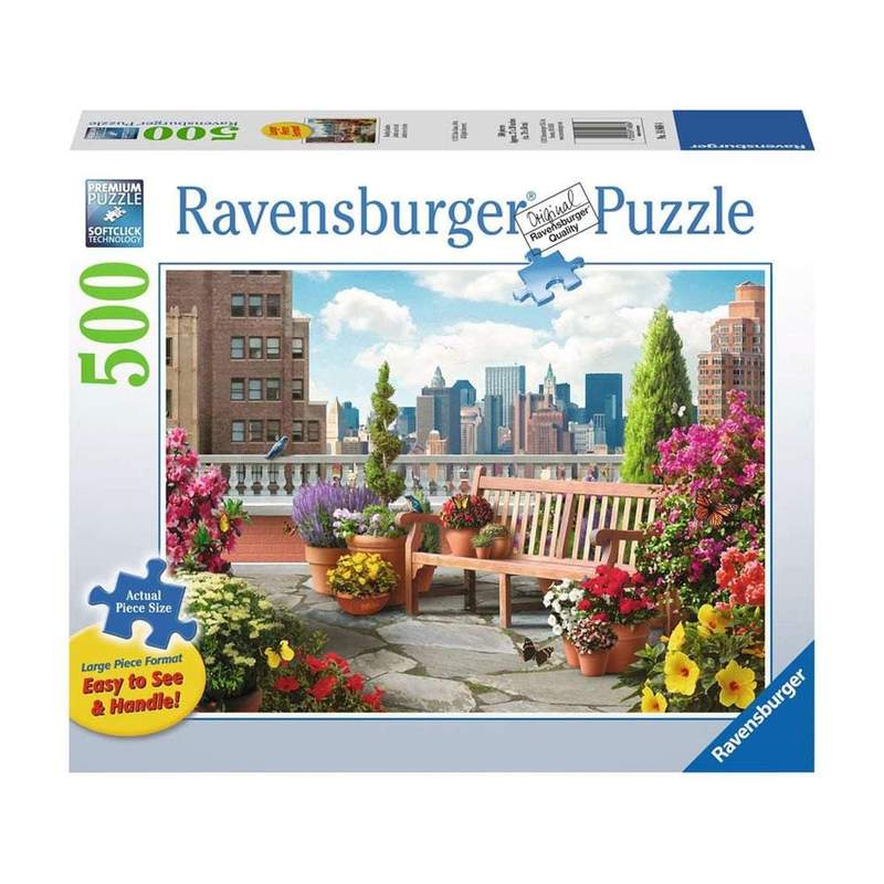 RAVENSBURGER - ROOFTOP GARDEN PUZZLE 500PCLF