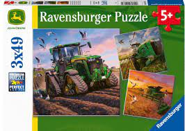 RAVENSBURGER SEASONS OF JOHN DEERE 3X49PC PUZZLES