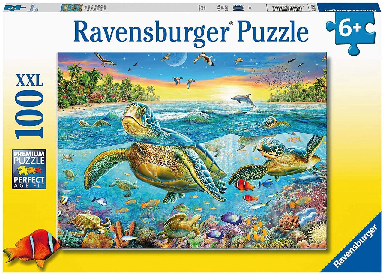 RAVENSBURGER - SWIM WITH SEA TURTLES 100 PIECE PUZZLE