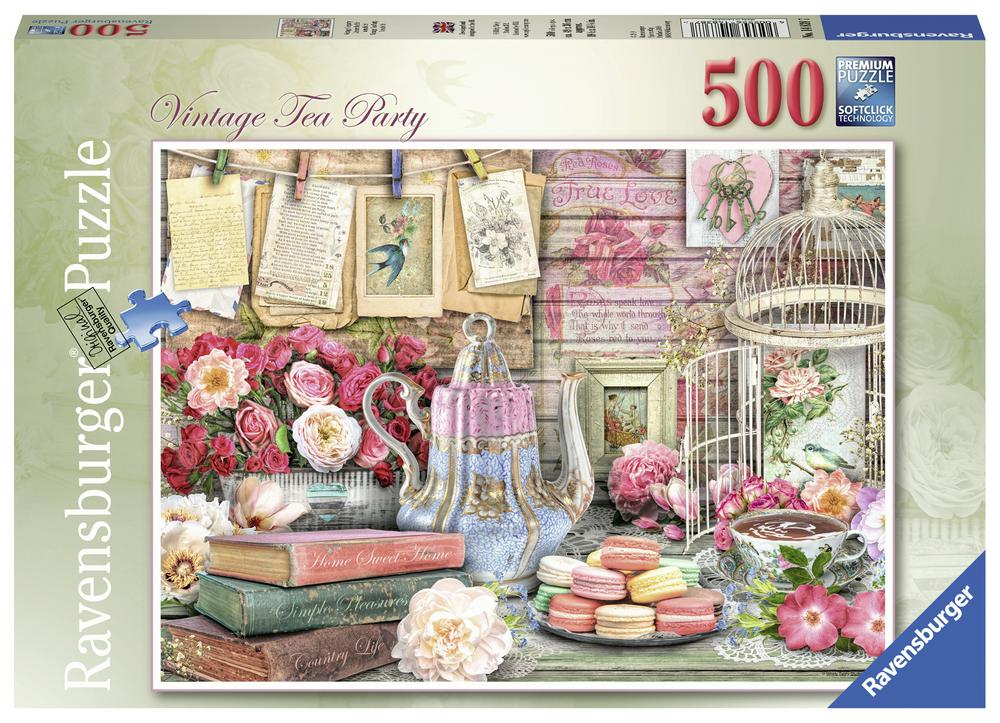 RAVENSBURGER - VINTAGE TEA PARTY PUZZLE 500PC