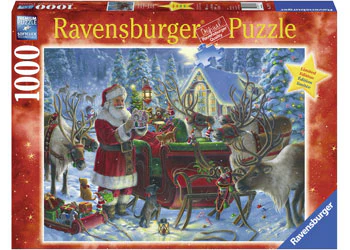 RAVENSBURGER - XMAS PACKING THE SLEIGH PUZ 1000PC