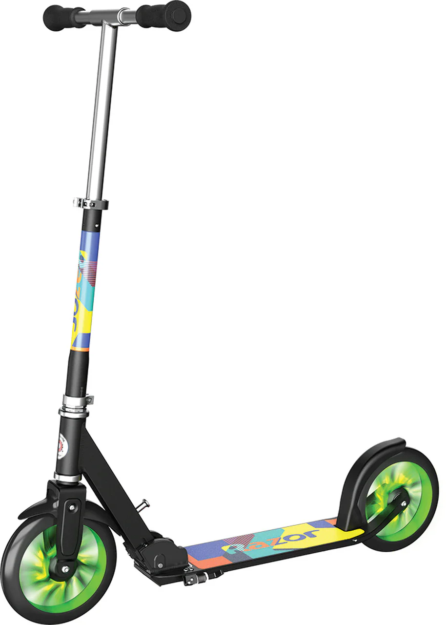 RAZOR A5 LUX SCOOTER GREEN WITH LIGHT UP WHEELS