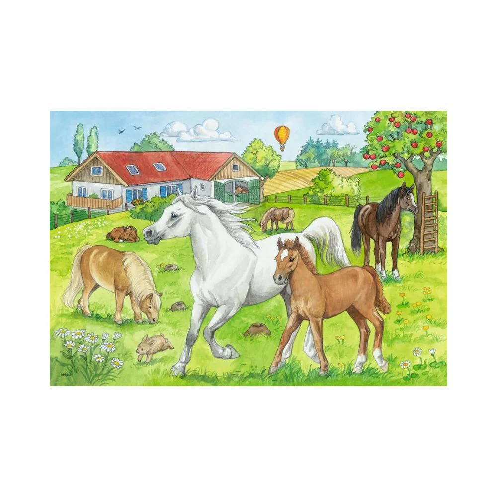 RAVENSBURGER - 2 X 24 PIECES AT THE STABLES PUZZLE - Image 3