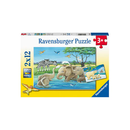 RBURG - BABY SAFARI ANIMALS 2X12 PC