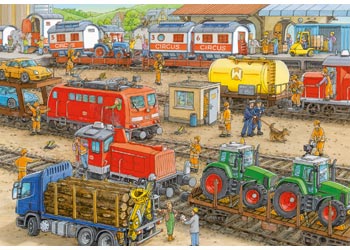 RBURG BUSY TRAIN STATION PUZZLE - Image 2