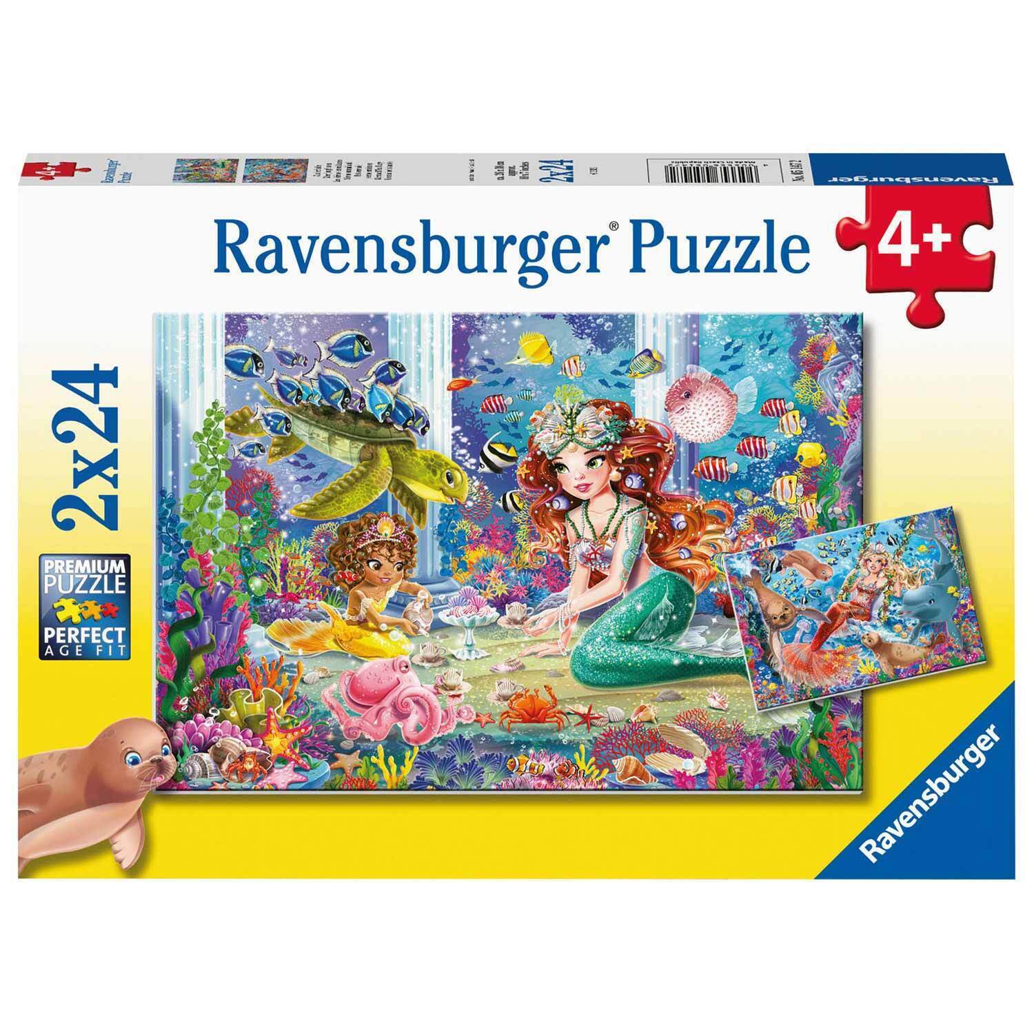 RAVENSBURGER - MERMAID TEA PARTY 2x24 PIECE PUZZLE