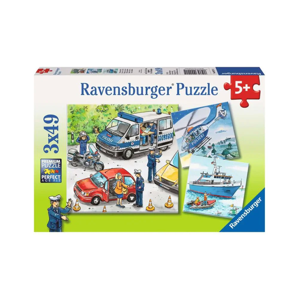 RBURG - POLICE IN ACTION PUZZLE 3X49PC