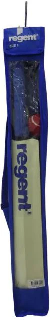 REGENT WOODEN CRICKET SET - STUMPS BALL & BAT IN CARRY BAG SIZE 5 - Image 2