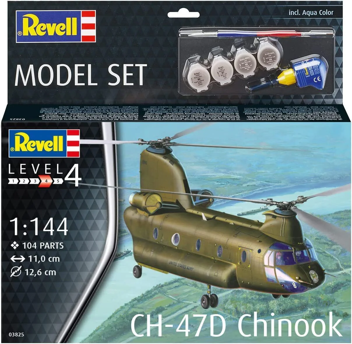 REVELL 1/144 CH-47D CHINOOK STARTER SET
