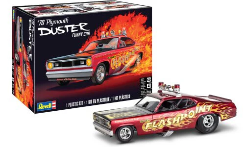 REVELL 1:24 SCALE '70 PLYMOUTH DUSTER 'FUNNY CAR' MODEL KIT