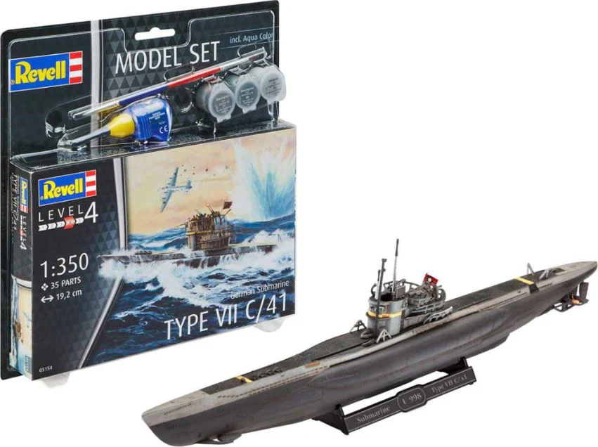 REVELL GERMAN SUBMARINE TYPE VII C/41 1/350