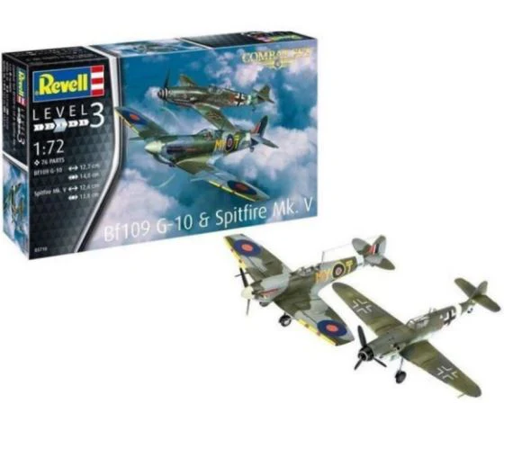 REVELL 1:72 BF109 G-10 AND SPITFIRE MK. V KIT